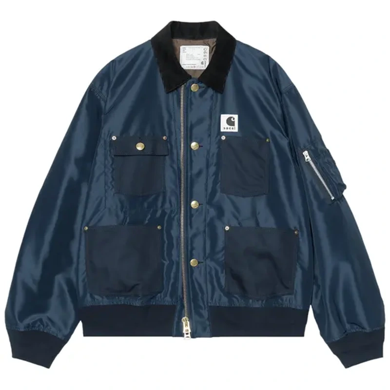 Sacai x Carhartt WIP Suiting x Duck Blue Blouson