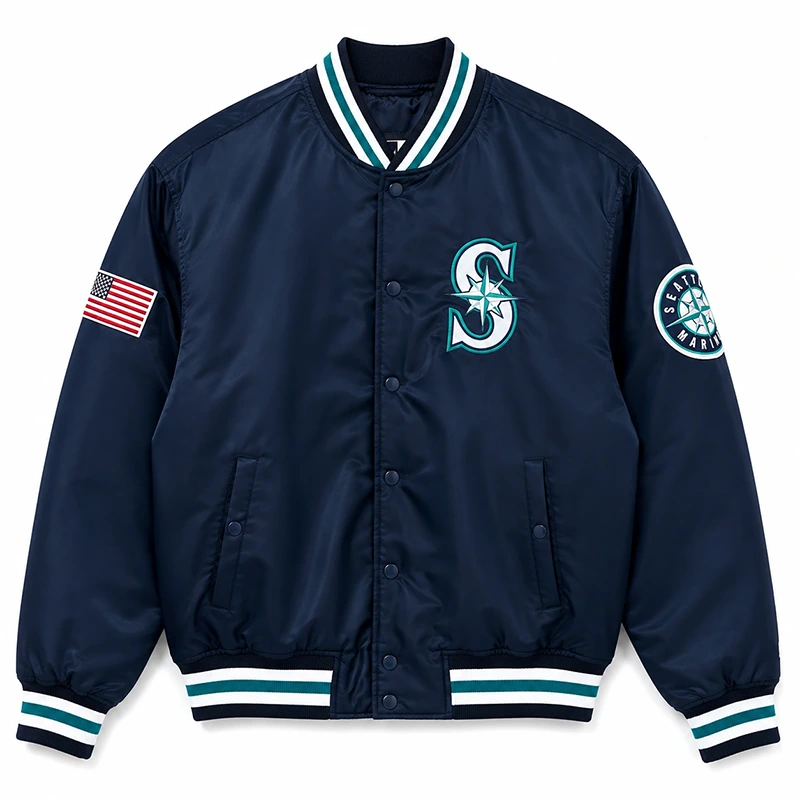Seattle Mariners Satin Starter Jacket