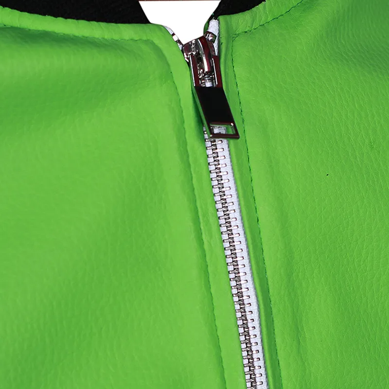 8 Ball Green Bomber Jacket - Image 5