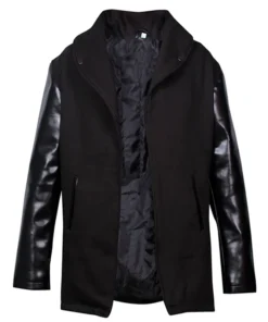 Short Cashmere Blended Fabrics Leather Handmade Coats