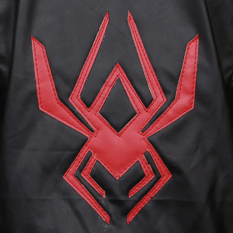 Miles Morales Spider-Man Motorcycle Leather Jacket - Image 4