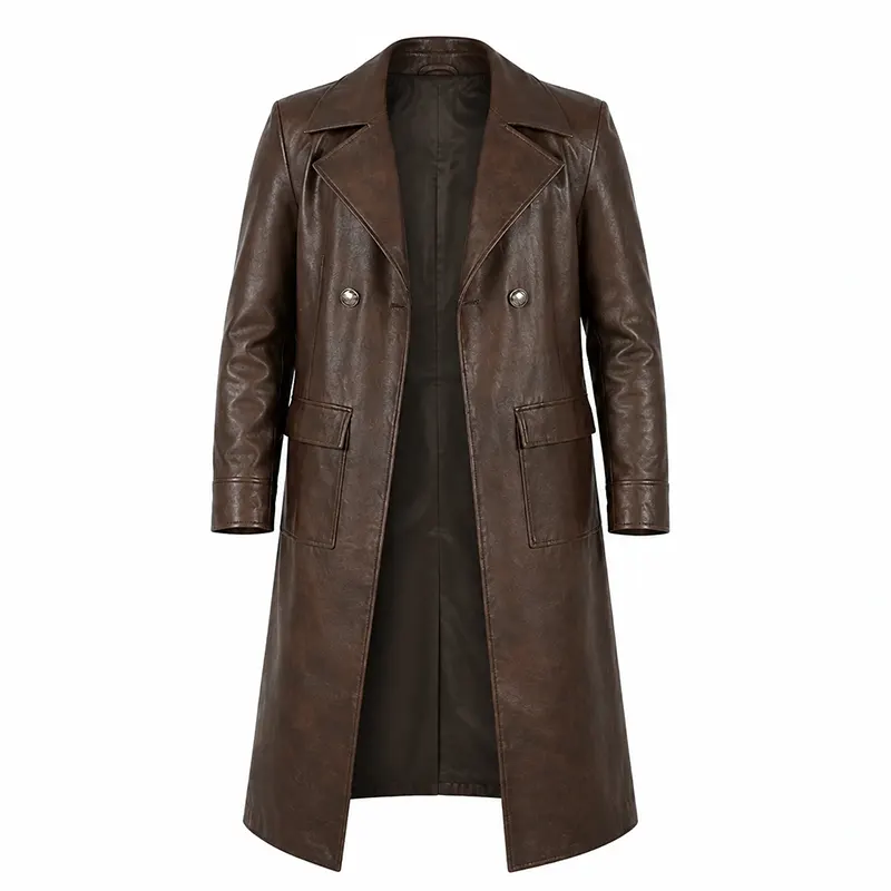 Spider-Man Noir Spider Noir Brown Leather Coat