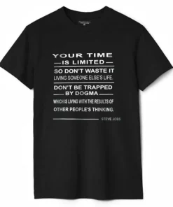 Polo Republica "Your Time is Limited" by Steve Jobs Tee Shirt