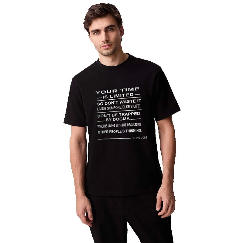 Polo Republica "Your Time is Limited" by Steve Jobs Tee Shirt - Image 3