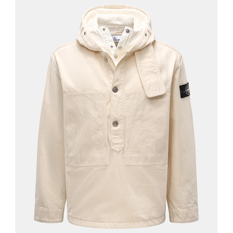 Stone Island Raw Beauty Cream Popover Jacket
