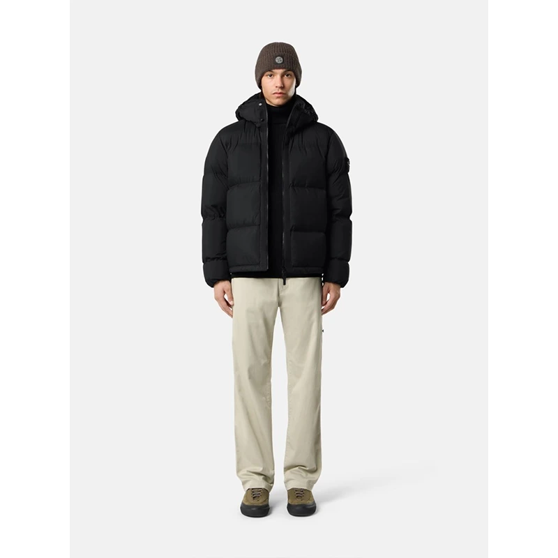 Stone Island Tear-Resistant Detachable Hood Down Jacket - Image 4