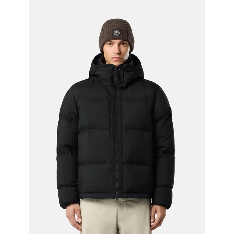 Stone Island Tear-Resistant Detachable Hood Down Jacket - Image 3