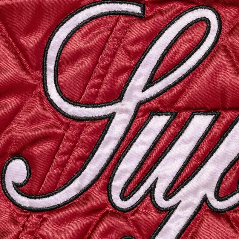Supreme Champion Quilted Satin Varsity Jacket - Image 4