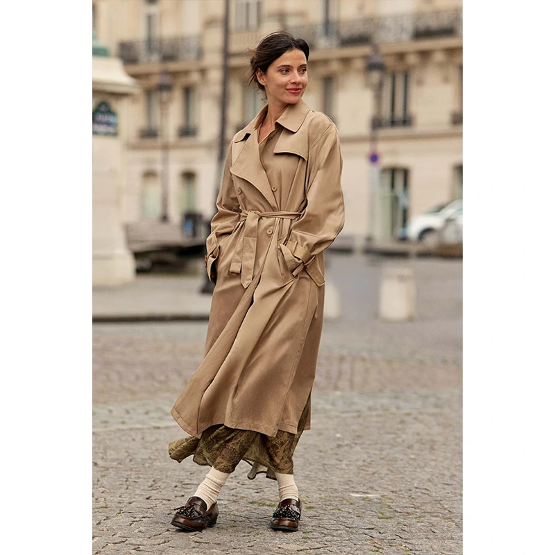 Tan Trench Coat - Image 4