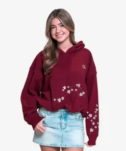 Target Embreigh Edit Girls' Bubble Hem Fleece Hoodie
