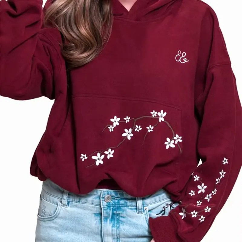 Target Embreigh Edit Girls' Bubble Hem Fleece Hoodie - Image 3
