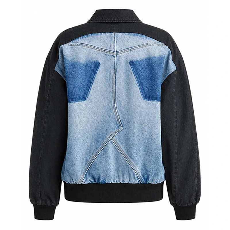 Taylor Swift NBA Playoffs Denim Bomber Jacket - Image 4