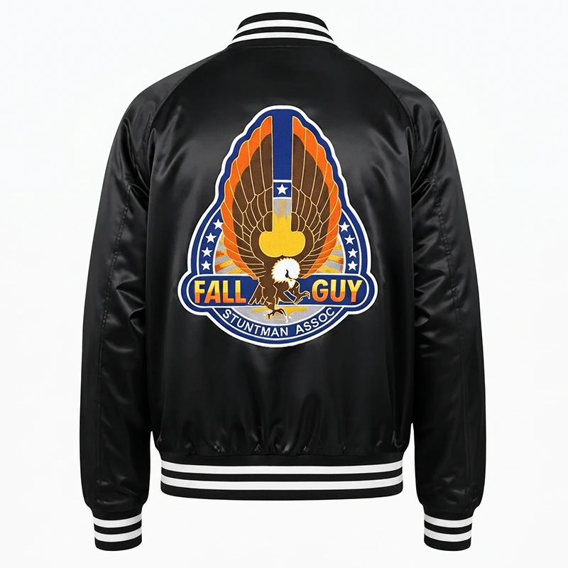 The Fall Guy Black Varsity Jacket - Image 2
