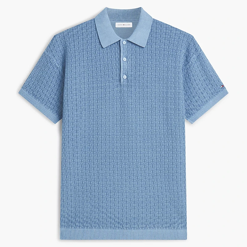 Tommy Hilfiger x Liverpool FC Brisk Blue Washed Structured Polo Shirt