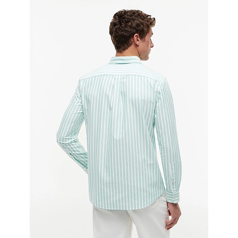 Tommy Hilfiger x Liverpool FC Jade Wink Regular Fit Stripe Oxford Shirt - Image 4