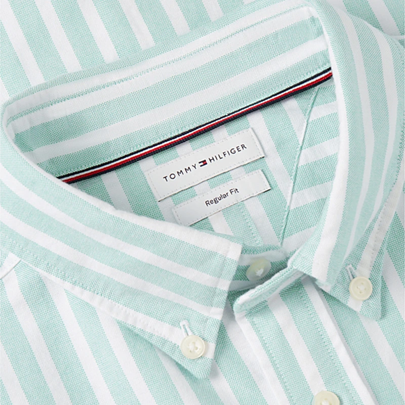Tommy Hilfiger x Liverpool FC Jade Wink Regular Fit Stripe Oxford Shirt - Image 6
