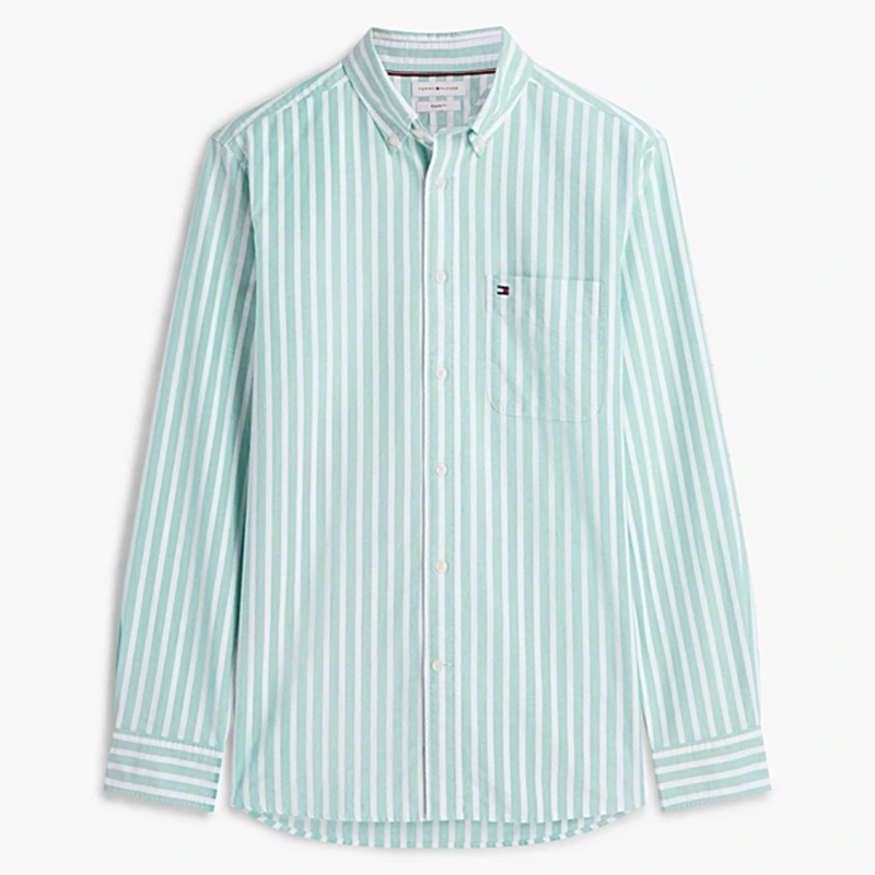 Tommy Hilfiger x Liverpool FC Jade Wink Regular Fit Stripe Oxford Shirt