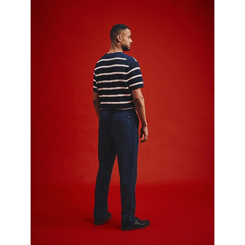 Tommy Hilfiger x Liverpool FC New York Label Breton Stripe Knit Relaxed T-Shirt - Image 5