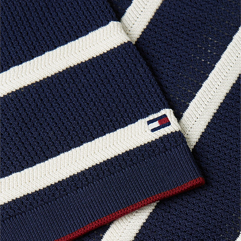 Tommy Hilfiger x Liverpool FC New York Label Breton Stripe Knit Relaxed T-Shirt - Image 6