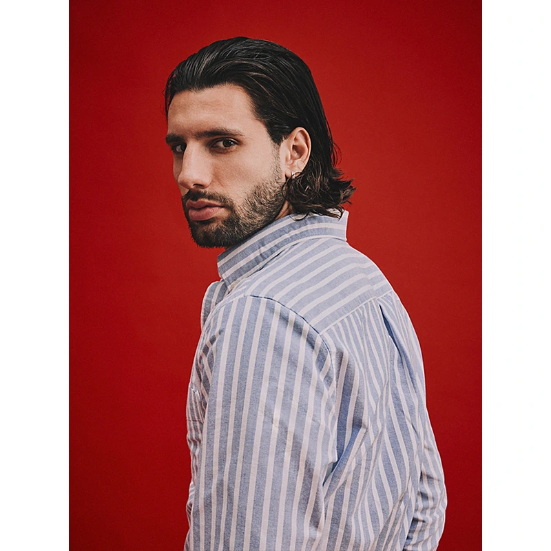 Tommy Hilfiger x Liverpool FC Regular Fit Stripe Oxford Shirt - Image 5