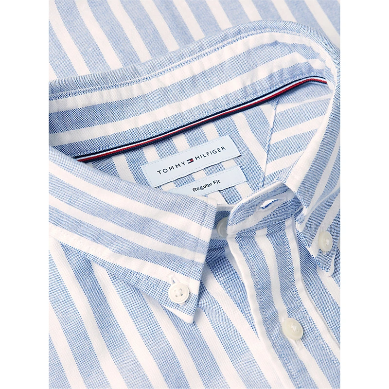 Tommy Hilfiger x Liverpool FC Regular Fit Stripe Oxford Shirt - Image 6