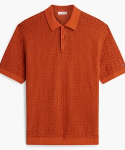 Tommy Hilfiger x Liverpool FC Rusty Ochre Washed Structured Polo Shirt