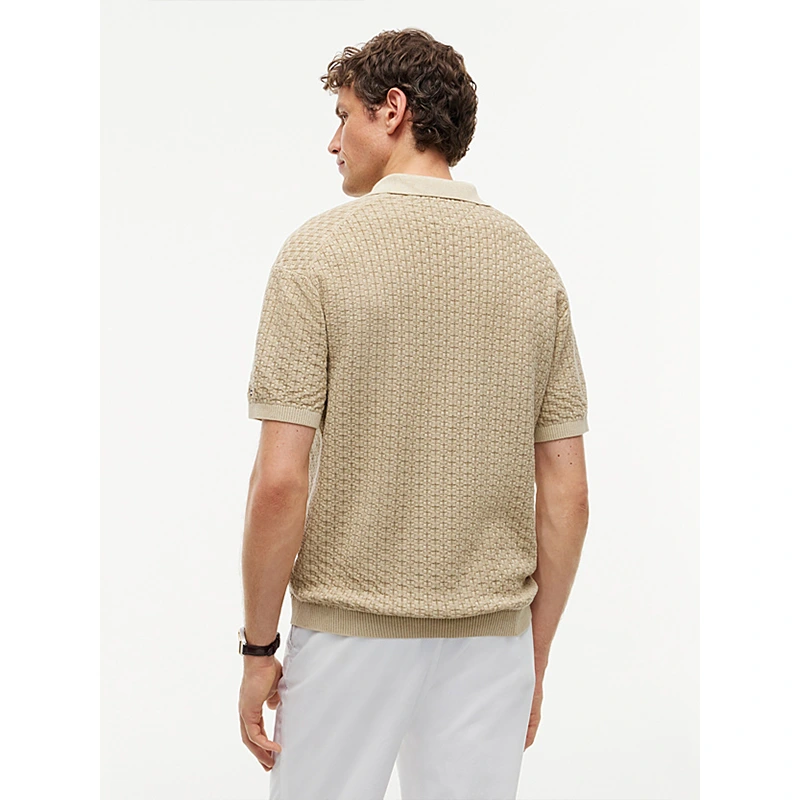 Tommy Hilfiger x Liverpool FC Sandalwood Washed Structured Polo Shirt - Image 5