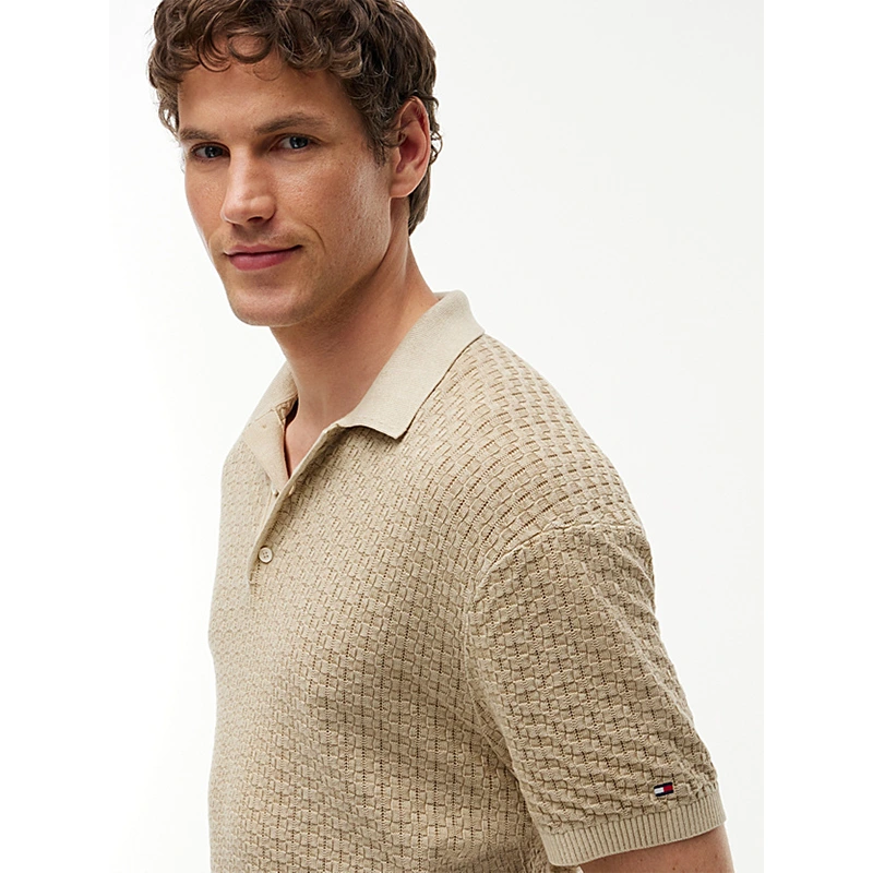 Tommy Hilfiger x Liverpool FC Sandalwood Washed Structured Polo Shirt - Image 4