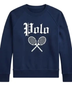 US Open Slub Navy Crewneck Sweatshirt