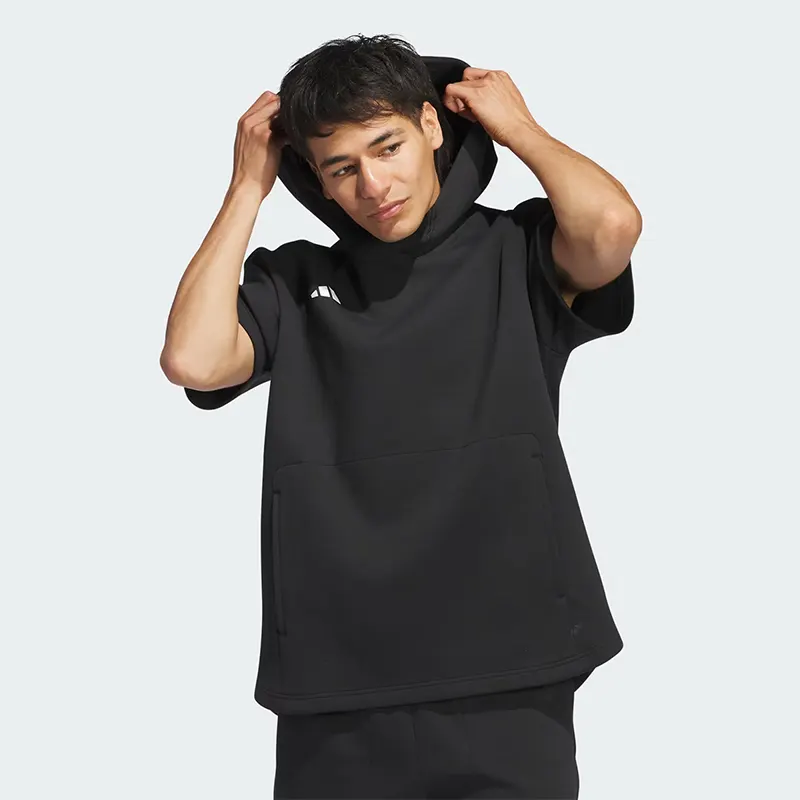 Adidas Mens Dugout Short Sleeve Hoodie