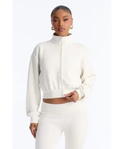 Womens Fashion Nova Bella Scuba Zip Up Jacket