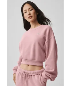 Alo Yoga Cropped Accolade Crewneck