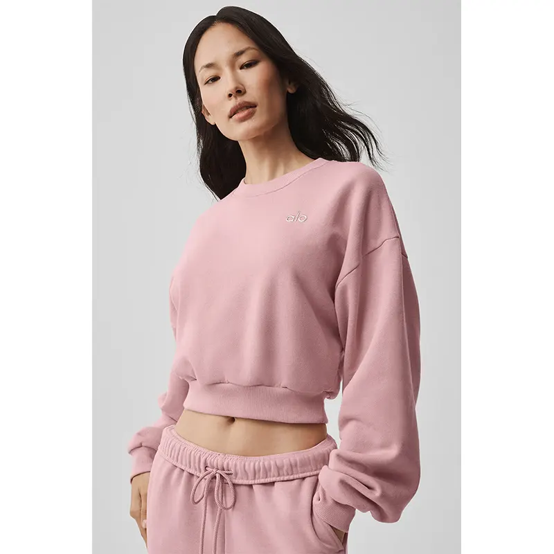 Alo Yoga Cropped Accolade Crewneck