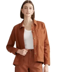 Womens Quince Organic Comfort Stretch Chore Jacket