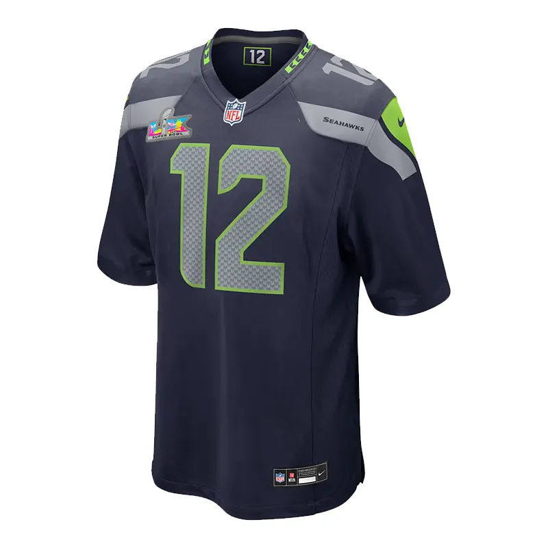 Mens Seattle Seahawks Super Bowl LX Nike Nfl Game Jersey