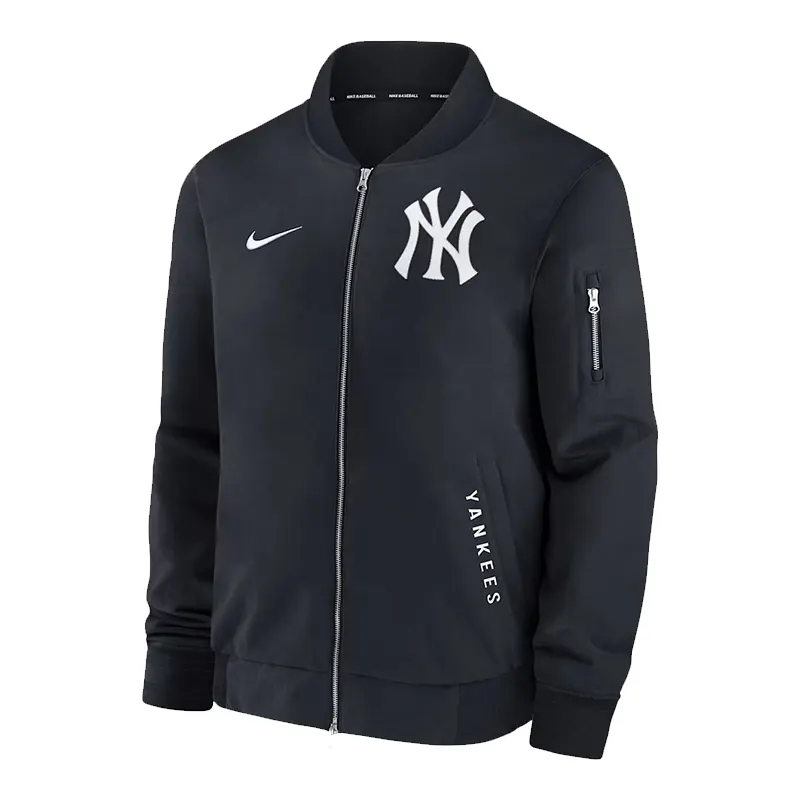 Mens Nike New York Yankees Authentic Collection Dugout Full-Zip Bomber Jacket