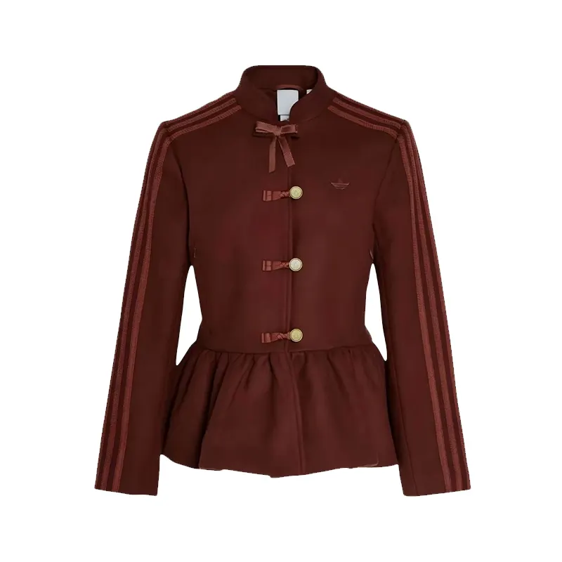 Chinese Cheongsam womens brown Adidas Jacket