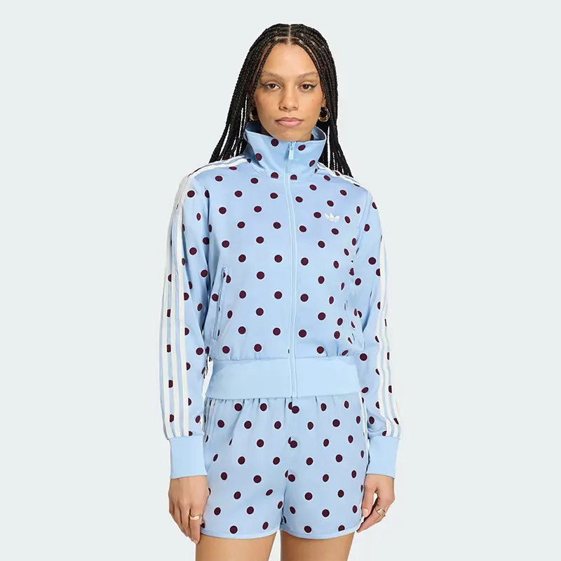 Adidas Originals Womens Firebird Polka Dot Satin Track Jacket
