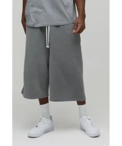 Mens boohooMAN Tall Basic Jersey Jort