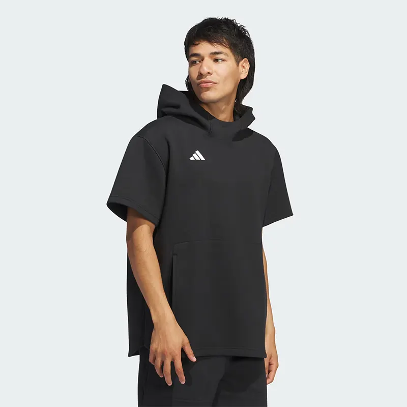 Adidas Mens Dugout Short Sleeve Hoodie - Image 2