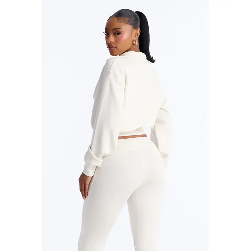 Womens Fashion Nova Bella Scuba Zip Up Jacket - Image 2
