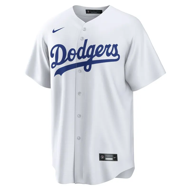 Mens Nike White Los Angeles Dodgers Home Jersey - Image 2