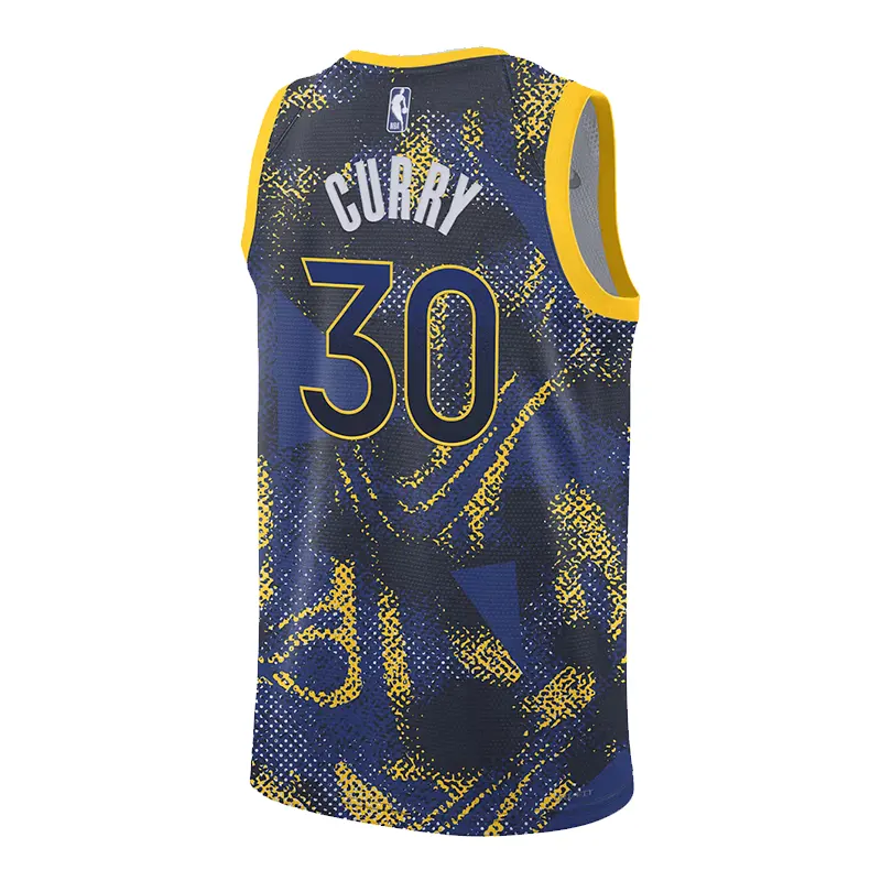 Unisex Nike Tan Stephen Curry Golden State Warriors 2025/26 Badge Swingman Jersey - Image 2
