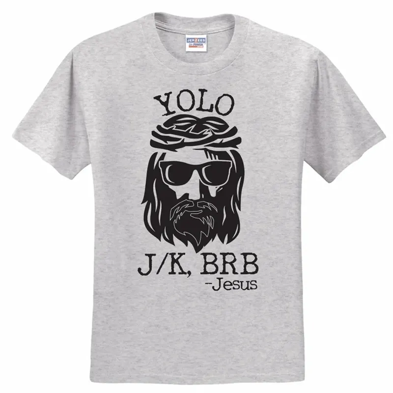 Yolo Jk Brb Jesus Shirt - Image 2