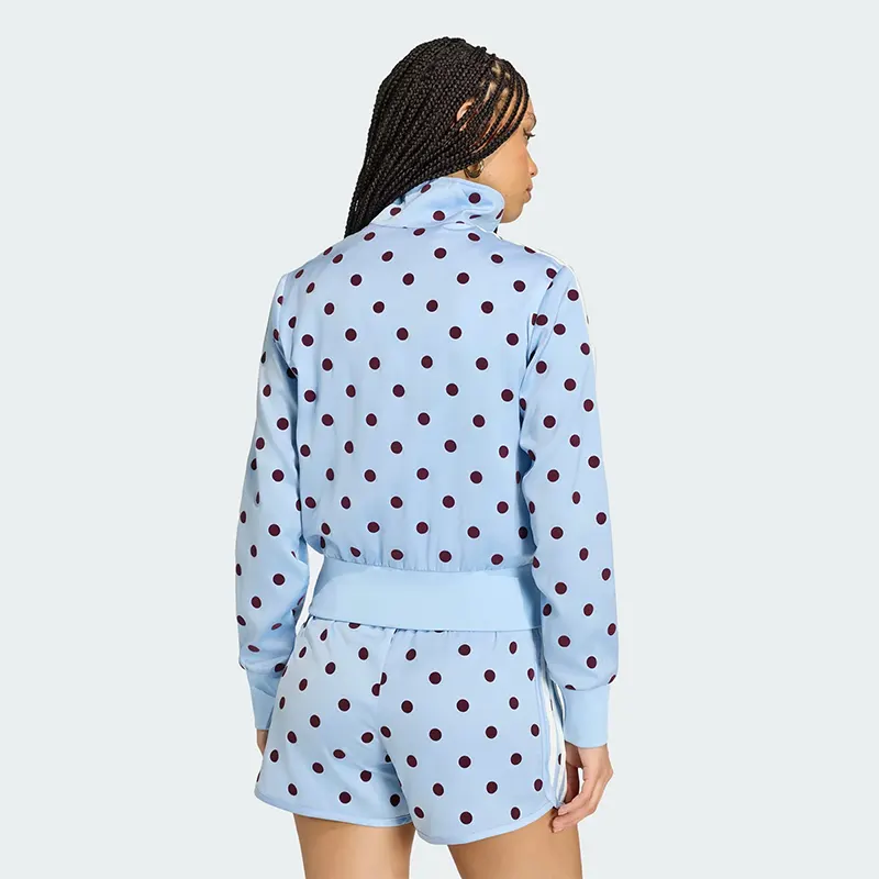 Adidas Originals Womens Firebird Polka Dot Satin Track Jacket - Image 2