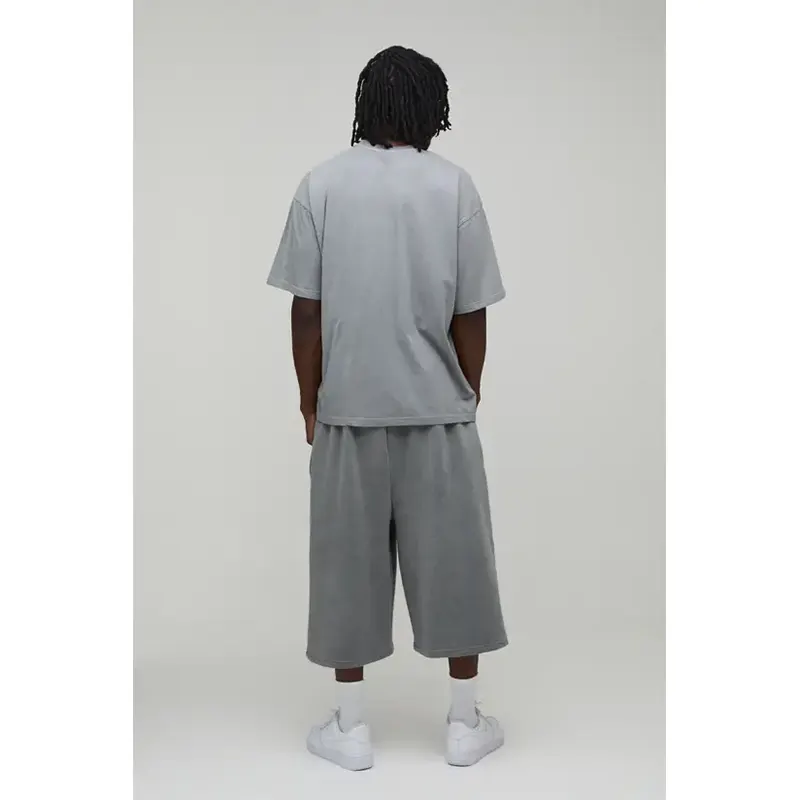 Mens boohooMAN Tall Basic Jersey Jort - Image 2