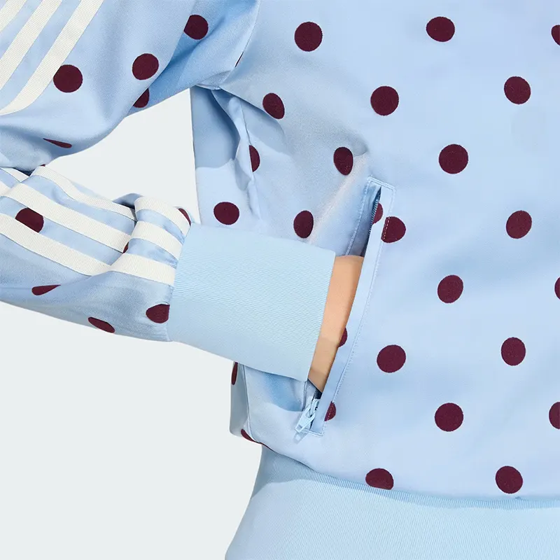 Adidas Originals Womens Firebird Polka Dot Satin Track Jacket - Image 4