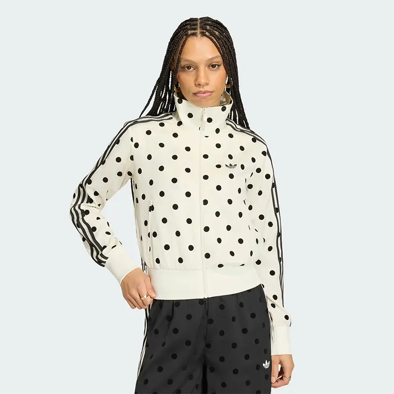Adidas Originals Womens Firebird Polka Dot Satin Track Jacket - Image 9
