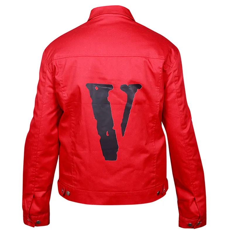 Friends vlone Red Jacket - Image 2