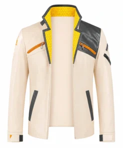 Valorant Phoenix Fiery Costume Leather Jacket